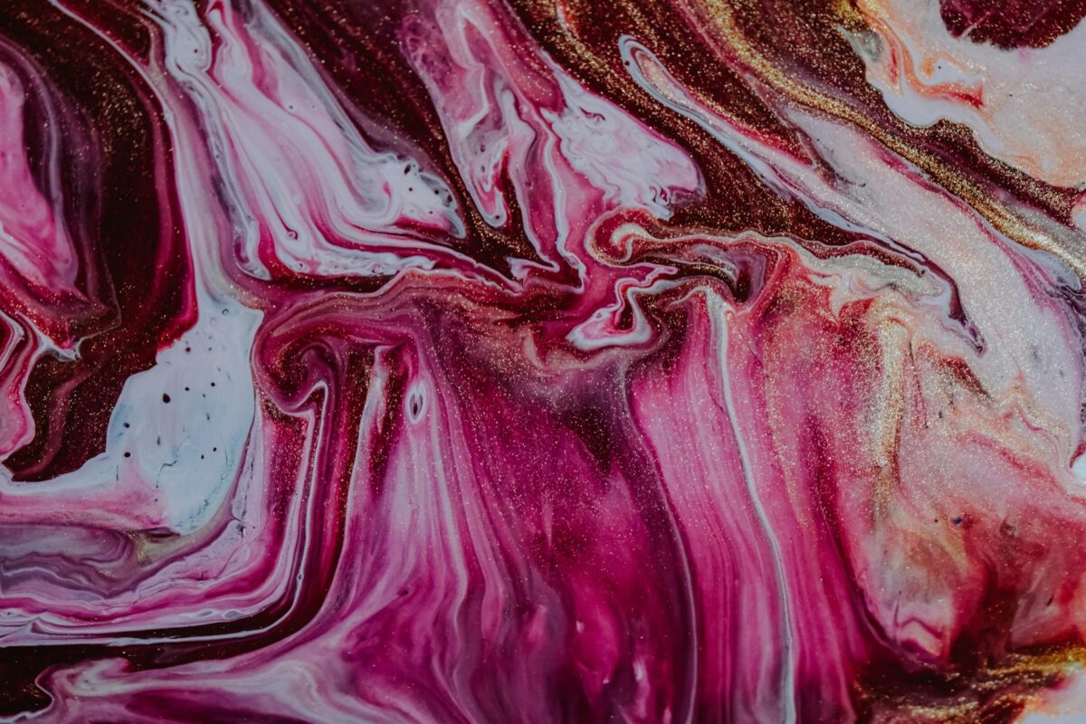 background of abstract painting with acrylic flows